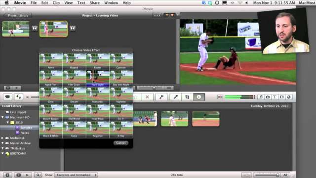 MacMost Now 473: iMovie 11 Video Effects