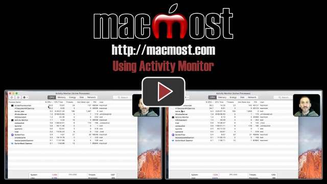 Using Activity Monitor