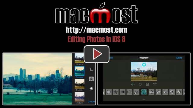 Editing Photos In iOS 8