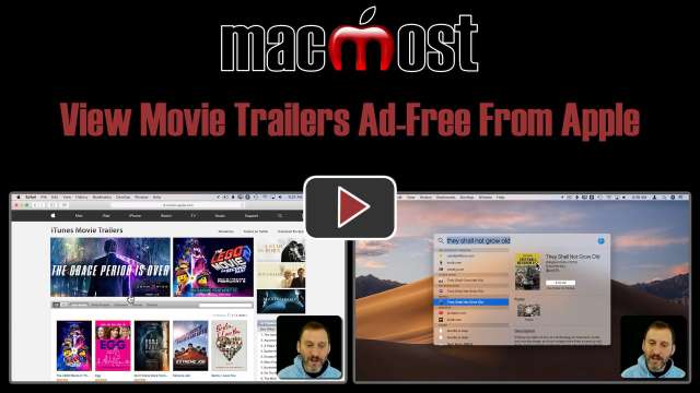 View Movie Trailers Ad-Free From Apple