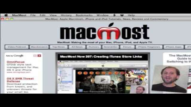 MacMost Now 299: Creating Site-Specific Browsers