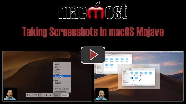 Taking Screenshots In macOS Mojave