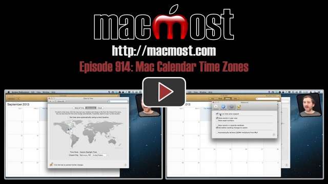 MacMost Now 914: Mac Calendar Time Zones