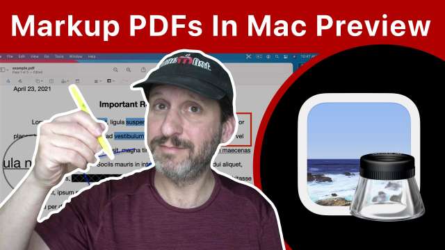 The Mac Preview PDF Markup Tools