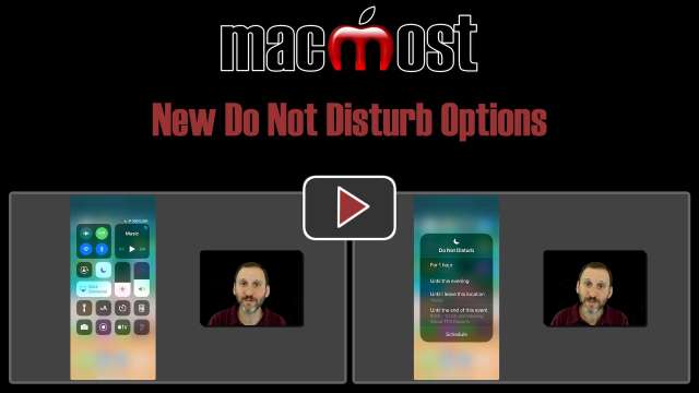 New Do Not Disturb Options