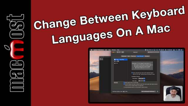 How To Change Between Keyboard Languages On A Mac