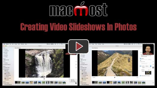 Creating Video Slideshows In Photos