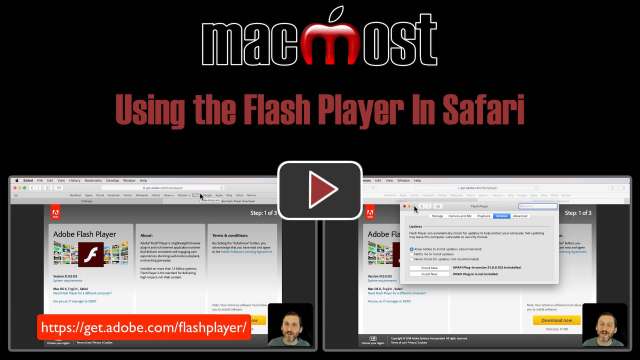 Using the Flash Player In Safari
