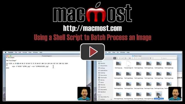 Using a Shell Script to Batch Process an Image