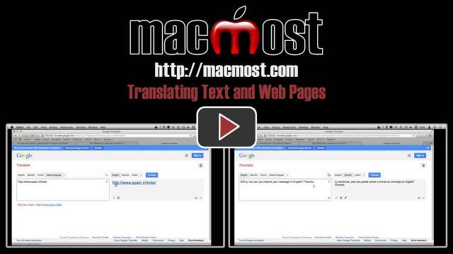Translating Text and Web Pages