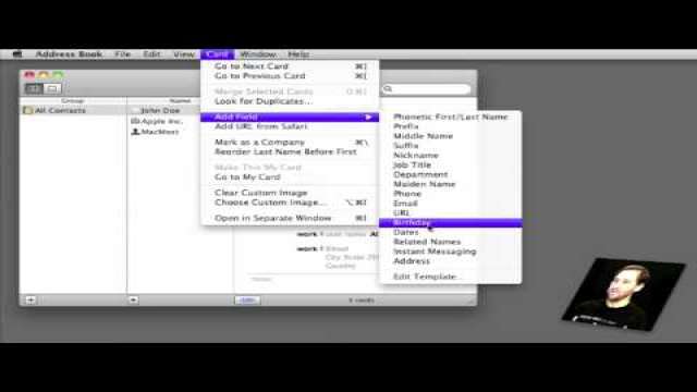 MacMost Now 365: Birthdays with Address Book and iCal