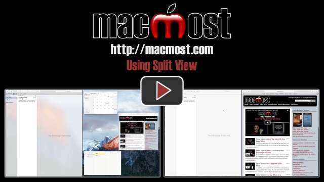 Using Split View