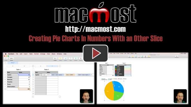 Creating Pie Charts In Numbers With an Other Slice