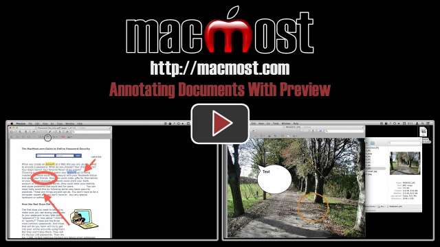 Annotating Documents With Preview