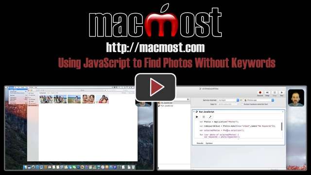 Using JavaScript to Find Photos Without Keywords