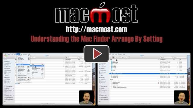 Understanding the Mac Finder Arrange By Setting