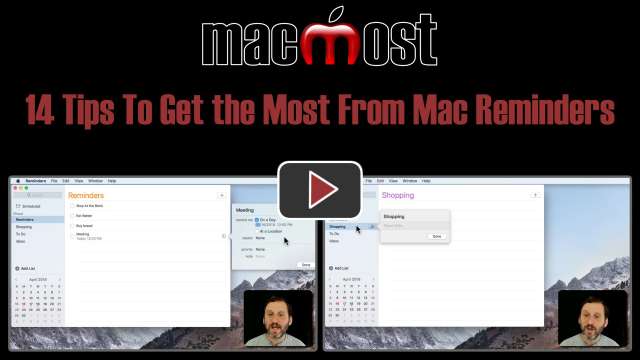 14 Tips To Get the Most From Mac Reminders