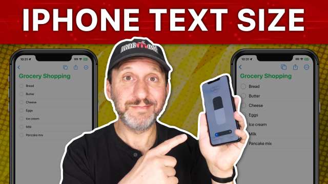 How To Make Text Larger In Individual Apps On an iPhone