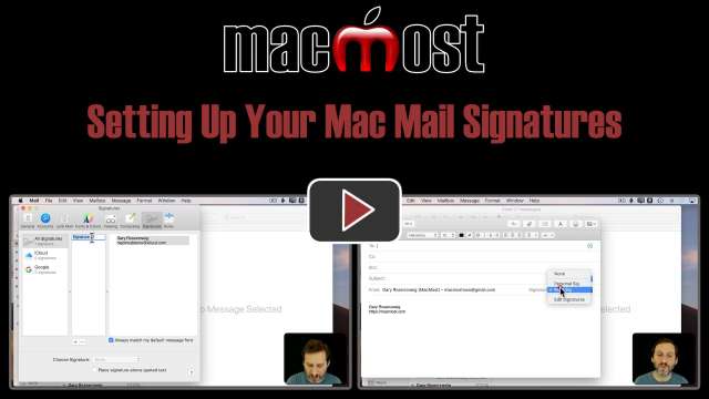 Setting Up Your Mac Mail Signatures