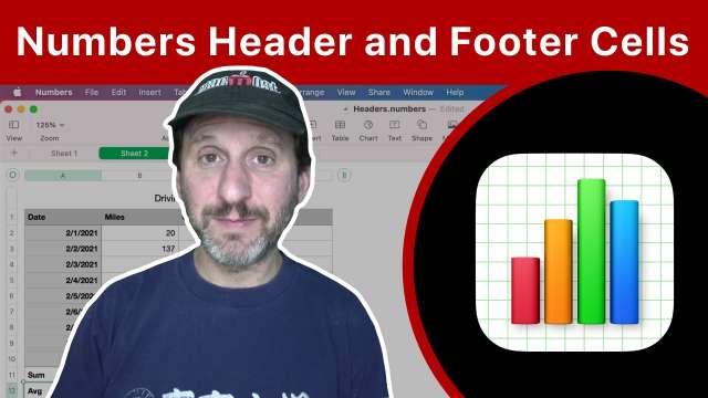 Proper Use of Header and Footer Cells In Numbers
