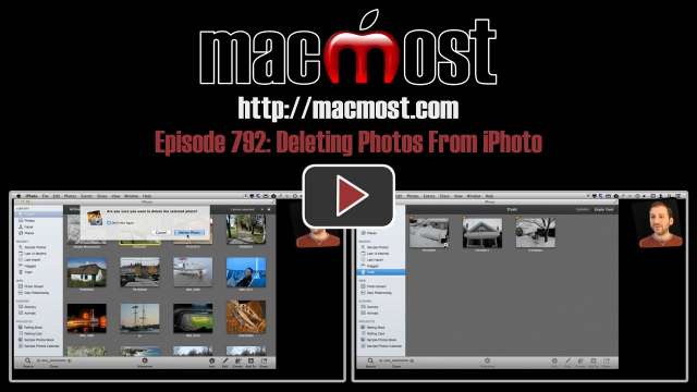 MacMost Now 792: Deleting Photos From iPhoto