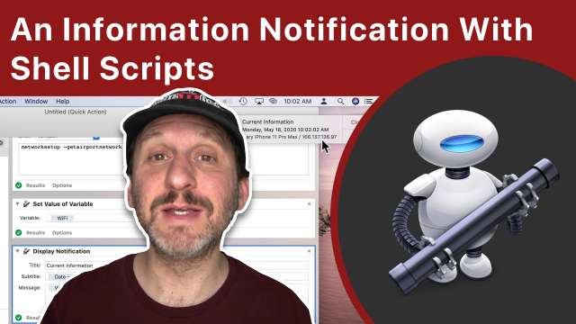 Creating An Information Notification With Shell Scripts And Automator