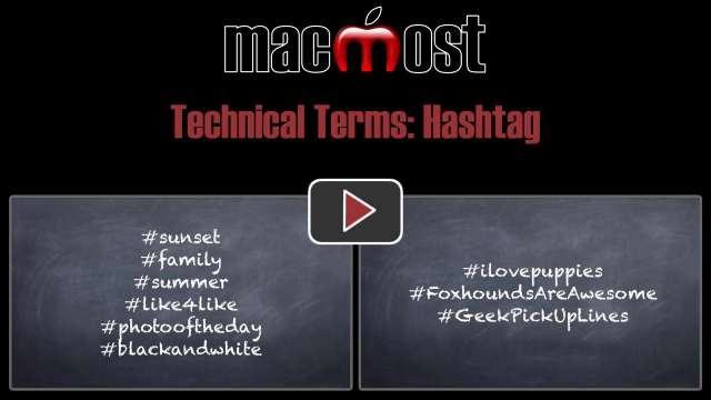Technical Terms: Hashtag