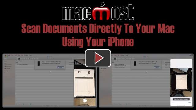 Scan Documents Directly To Your Mac Using Your iPhone