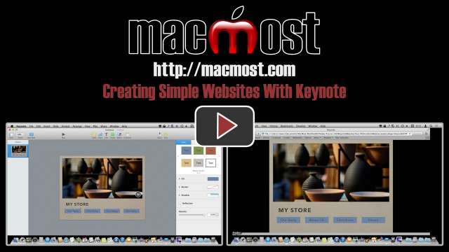 Creating Simple Websites With Keynote