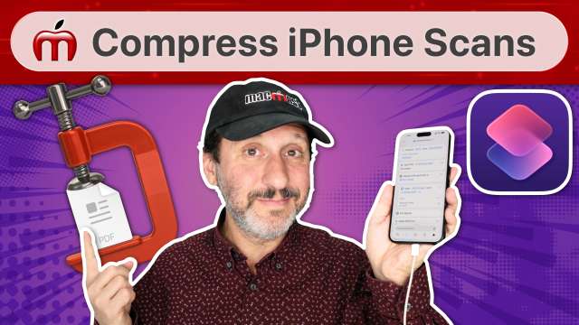 Using a Shortcut To Compress iPhone Scans