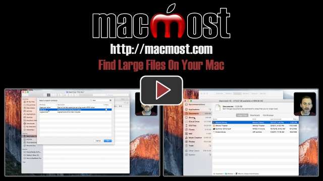 Find Large Files On Your Mac