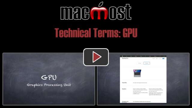 Technical Terms: GPU