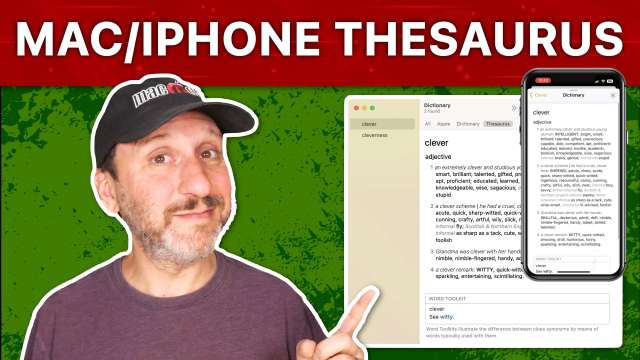Using the Built-in Thesaurus on Your Mac, iPhone or iPad