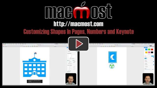Customizing Shapes in Pages, Numbers and Keynote