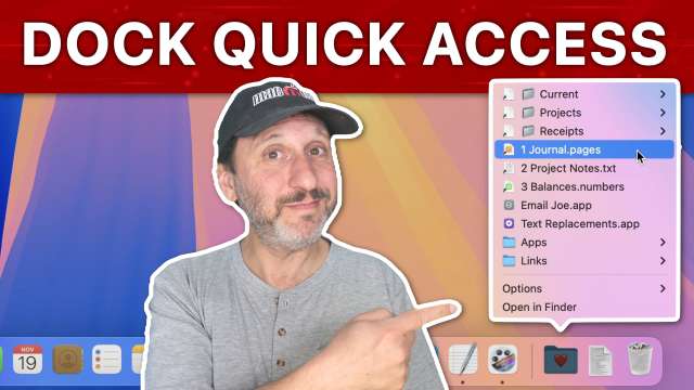 Create a Custom Quick Access Dock Folder