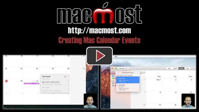 Creating Mac Calendar Events