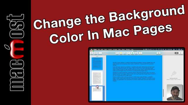 How To Change the Background Color In Mac Pages