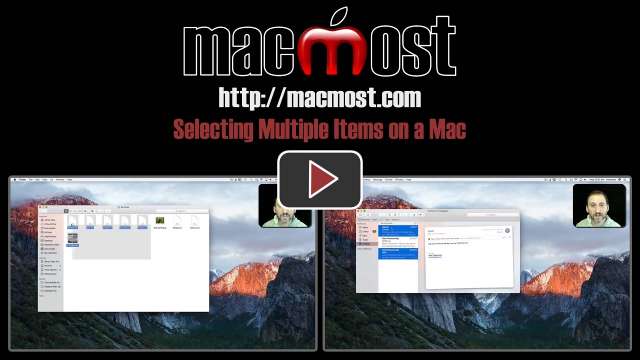 Selecting Multiple Items on a Mac