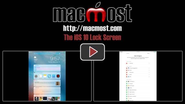 The iOS 10 Lock Screen