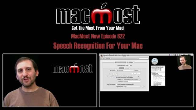 MacMost Now 622: Speech Recognition For Your Mac