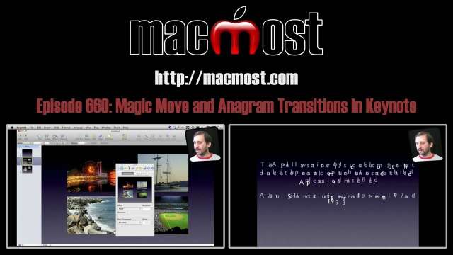 MacMost Now 660: Magic Move and Anagram Transitions In Keynote