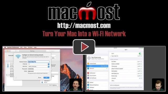 Turn Your Mac Into a Wi-Fi Network