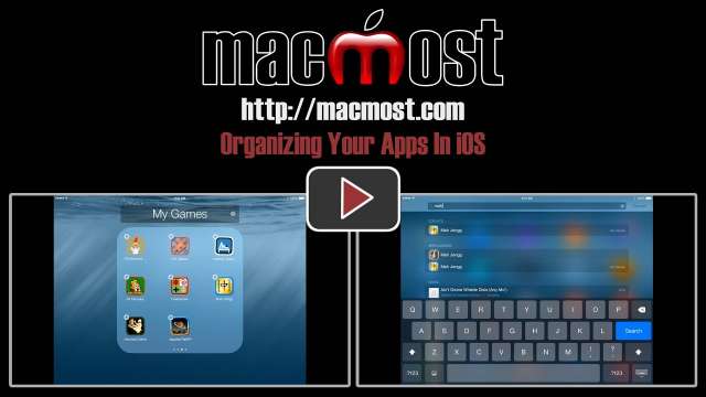 Organizing Your Apps In iOS