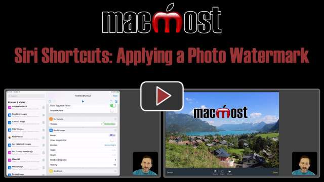 Siri Shortcuts: Applying a Photo Watermark