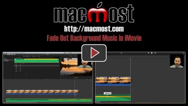Fade Out Background Music in iMovie