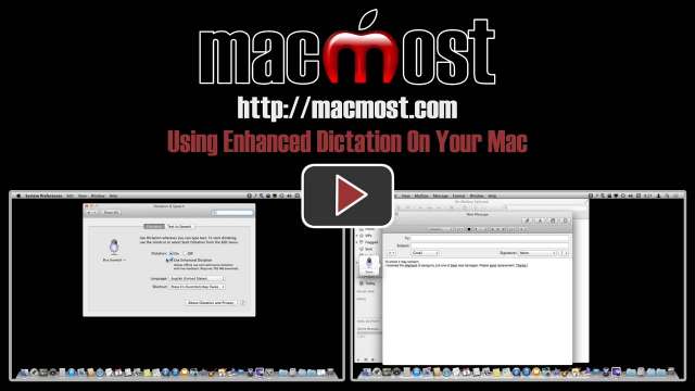 Using Enhanced Dictation On Your Mac