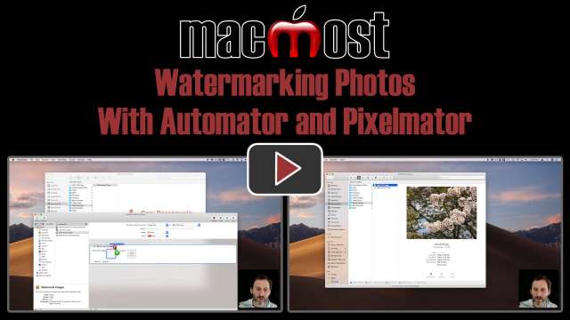 Watermarking Photos With Automator and Pixelmator