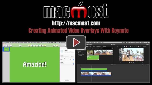 Creating Animated Video Overlays With Keynote