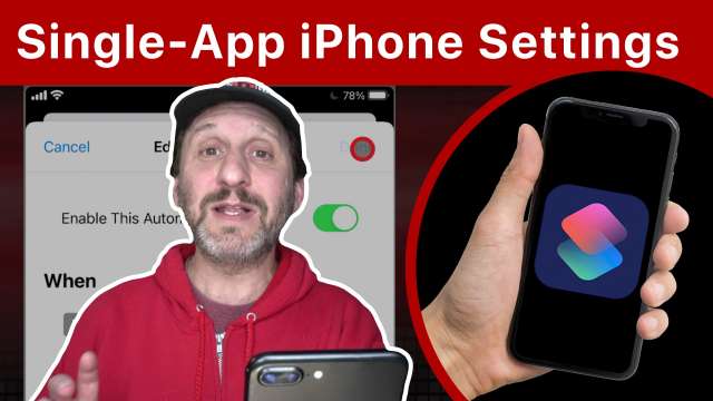 Use a Shortcut To Change iPhone Settings Just For One App