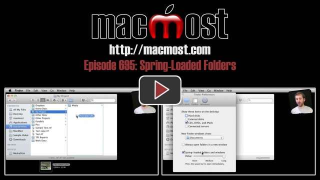 MacMost Now 695: Spring-Loaded Folders